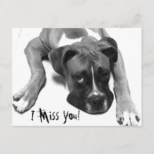 Ich vermisse dich! postkarte