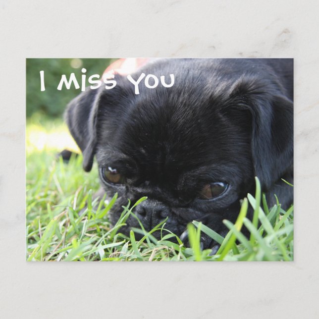 Ich vermisse dich postkarte (Vorderseite)