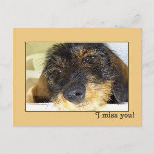 Ich vermisse dich postkarte