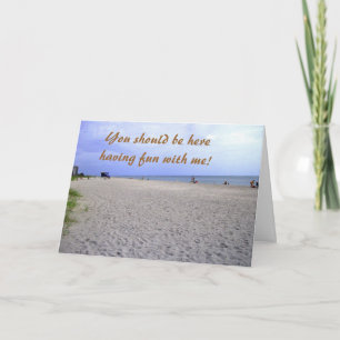Ich vermisse dich Siesta Keys Grußkarte Karte