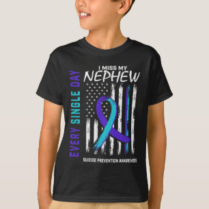 Ich vermisse mein Nephew Suizidbewusstsein Awarene T-Shirt