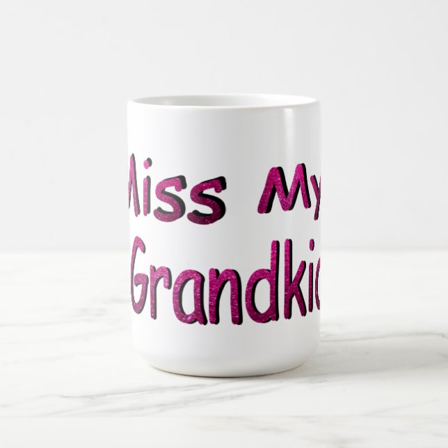 Ich vermisse meine Großkinder Kaffeetasse (Mittel)