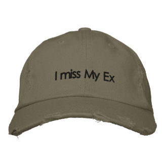 Ich vermisse meinen Ex-bestickten Hut