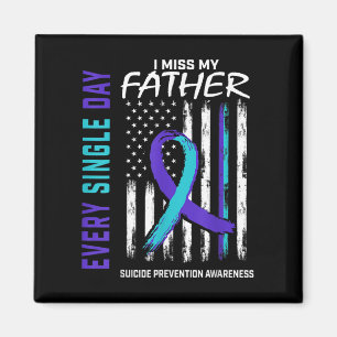 Ich vermisse meinen Vater Vater Suizid Awareness P Magnet