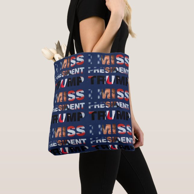 Ich vermisse Präsident Trump Tote Bag Tasche (Von Nahem)
