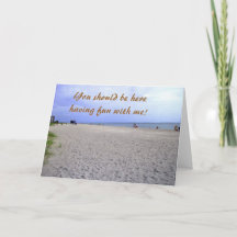 Ich vermisse Sie Siesta Keys Grußkarte