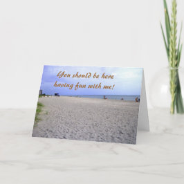 Ich vermisse Sie Siesta Keys Grußkarte Karte