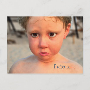 Ich vermisse uns. postkarte