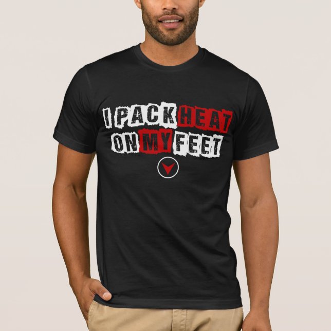 Ich verpacke Hitze auf meinem Füße Sneakerhead T-Shirt (Vorderseite)