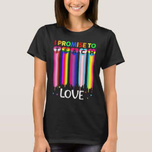 Ich verspreche, die Liebe LGBb Q Stolz allesamt zu T-Shirt