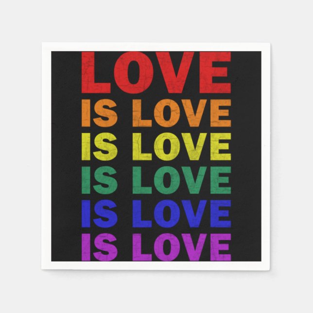 Ich verspreche, die Liebe LGBT-Q Stolz zu lehren,  Serviette (Vorderseite)