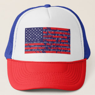 Ich verspreche Legitimation in der US-Flagge Truckerkappe