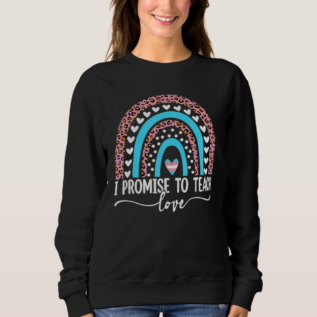 Ich verspreche, Liebe LGBt Pride stolz Ally Boho Sweatshirt (Vorderseite)
