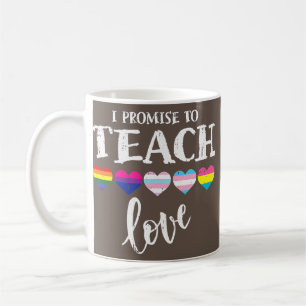 Ich verspreche, Liebe LGBT Q Pride Proud Ally zu l Kaffeetasse