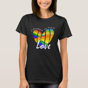 Ich verspreche, Liebe LGBt Qpride stolz Ally Hea z T-Shirt