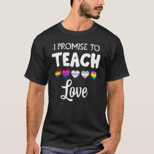 Ich verspreche, Liebe LGBTQ Stolz Ball Tee zu lehr