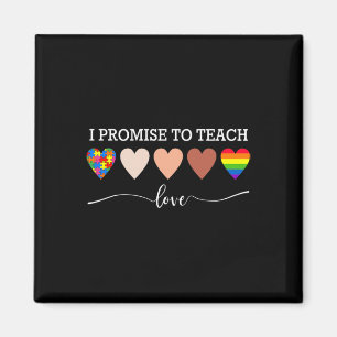 Ich verspreche, Liebe zu lehren Autismus-Bewusstse Magnet