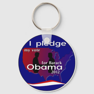 Ich verspreche meine Stimme für Barack Obama 2012  Schlüsselanhänger