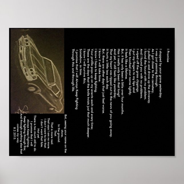 Ich verspreche Poster (Vorne)