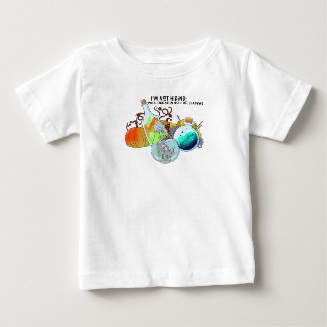 Ich verstecke mich nicht; ich vermische mich in lu baby t-shirt (Vorderseite)