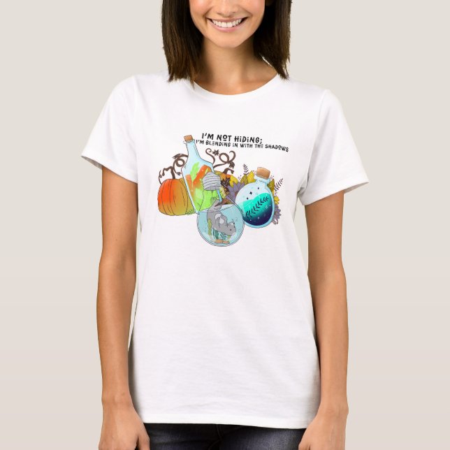 Ich verstecke mich nicht; ich vermische mich in lu T-Shirt (Vorderseite)