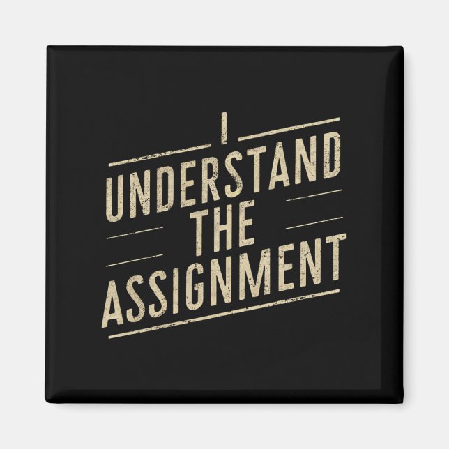 Ich verstehe den Auftrag 2024 von Vote Kamala Magnet (Vorne)