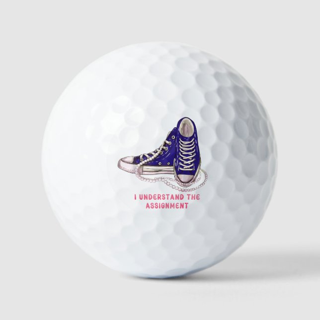 Ich verstehe die Art der "Assignment Blue Sneakers Golfball (Vorderseite)