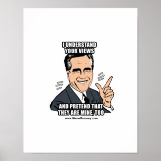 ICH VERSTEHE IHRE ANSICHTEN POSTER