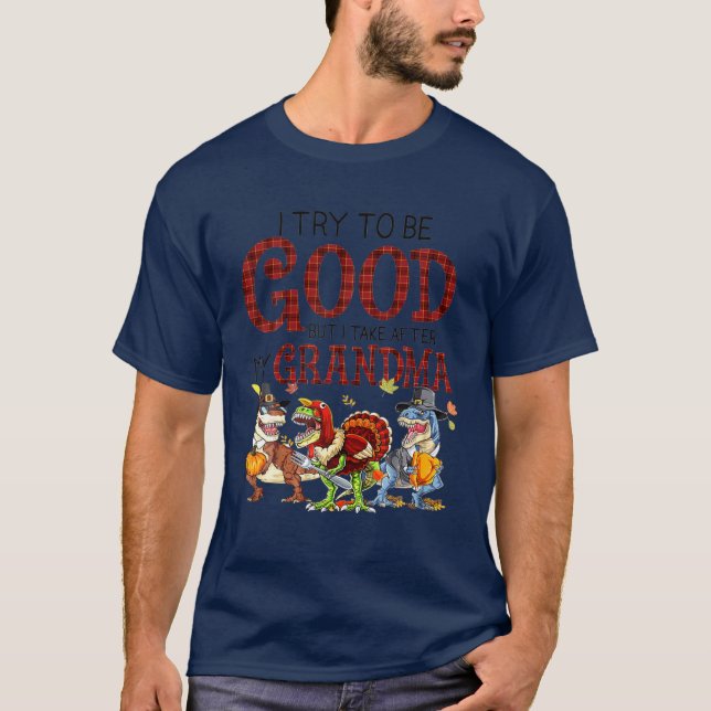 Ich versuche, gut zu sein, aber ich nehme nach mei T-Shirt (Vorderseite)