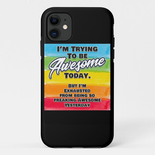 Ich versuche heute Phantastisch zu sein Case-Mate iPhone Hülle (Rückseite)