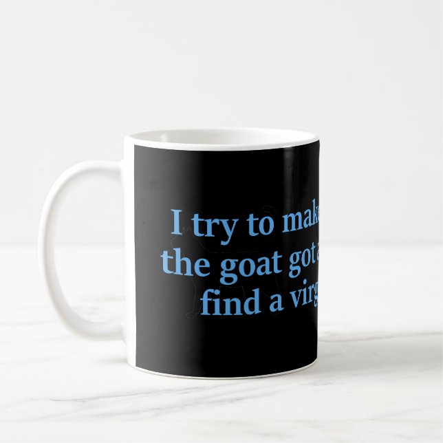 Ich versuche, Opfer zu machen Kaffeetasse (Links)