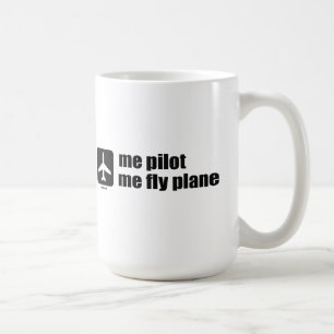 ich Versuchs ich Fliegen-Flugzeug Kaffeetasse