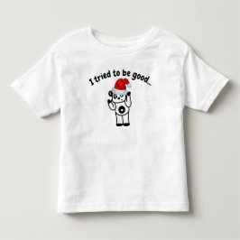 Ich versuchte, ein guter Santa Panda Kleinkind-T - Kleinkind T-shirt