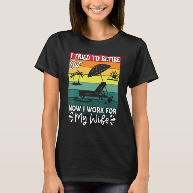 Ich versuchte zu rereifen, aber jetzt arbeite ich  T-Shirt (Vorderseite)