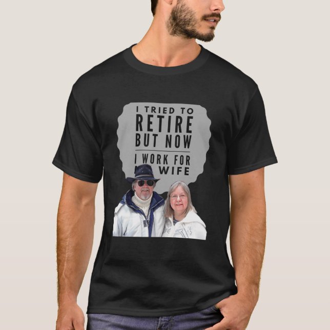 Ich versuchte zurückzukommen, aber jetzt arbeite i T-Shirt (Vorderseite)