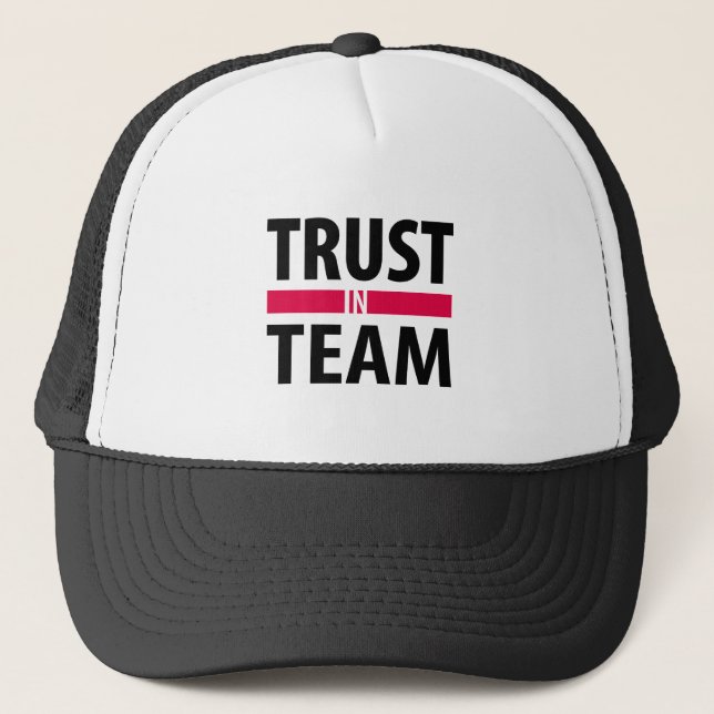 Ich vertraue auf Team Truckerkappe (Vorderseite)