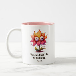 Ich vertraue dir auf Christliche Schrift Zweifarbige Tasse