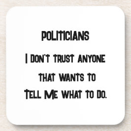 Ich vertraue nicht getränkeuntersetzer