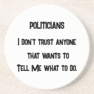 Ich vertraue nicht getränkeuntersetzer