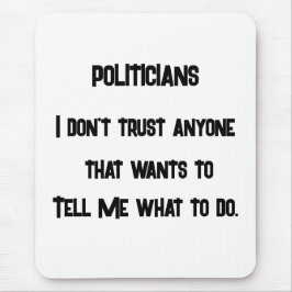 Ich vertraue nicht mousepad