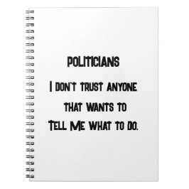 Ich vertraue nicht notizblock