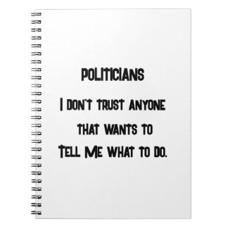 Ich vertraue nicht notizblock