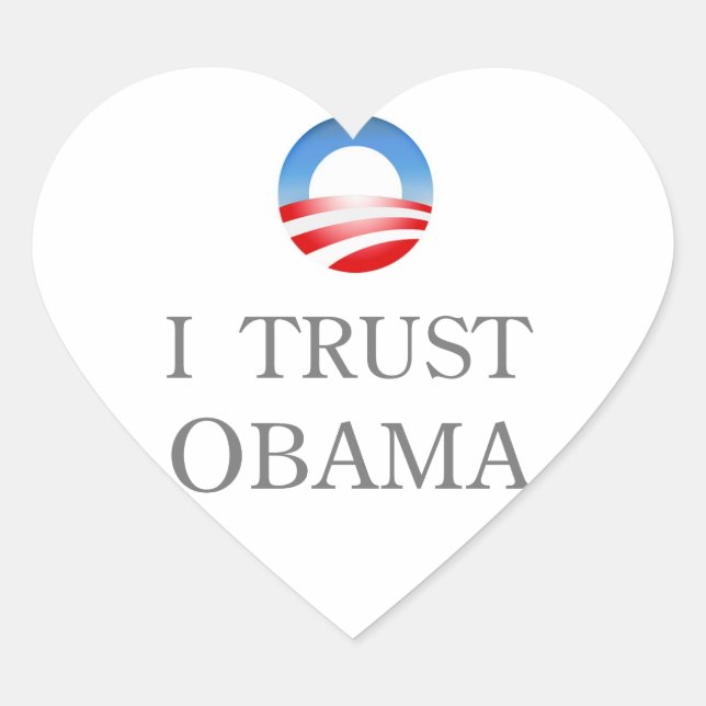 Ich vertraue Obama Sticker (Vorderseite)