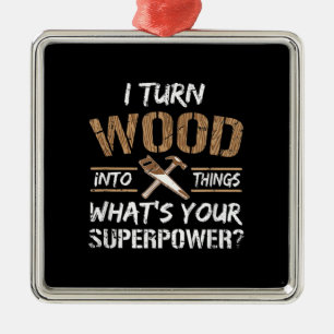 Ich verwandle Holz in die Holzbearbeitung Ornament Aus Metall