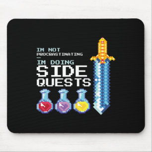 Ich verzögern nicht, ich mache nebenbei Quests, di Mousepad