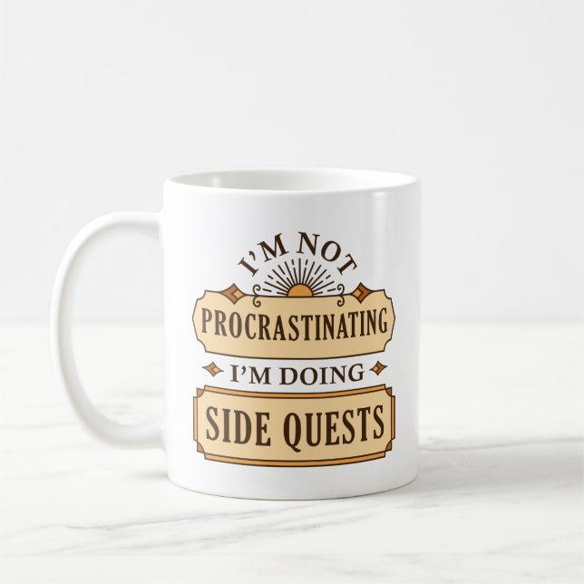 Ich verzögern nicht, ich mache nebenbei Quests Kaffeetasse (Links)