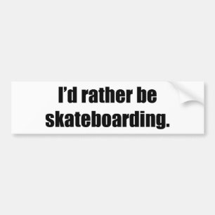 Ich vielmehr Skateboarding Autoaufkleber