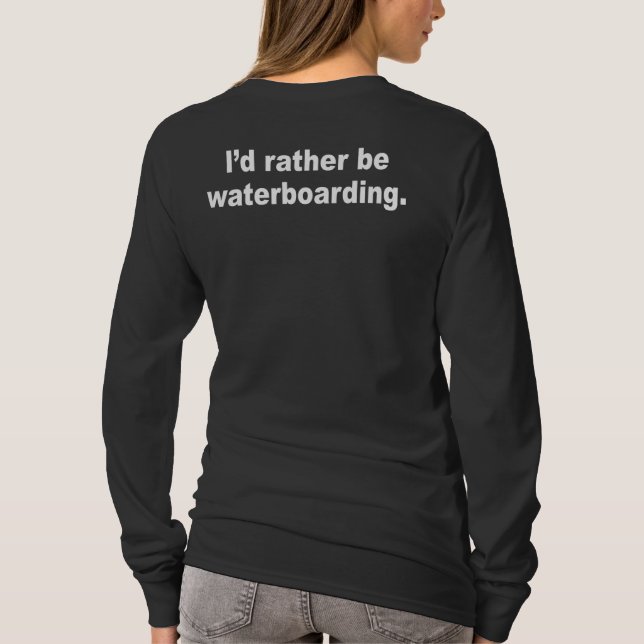 Ich vielmehr waterboarding T-Shirt (Rückseite)