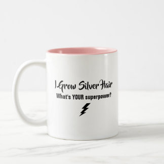 Ich wachse silberne Haar-Tasse Zweifarbige Tasse