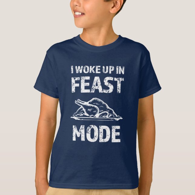 Ich wachte Fest-Modus-im lustigen T-Shirt (Vorderseite)